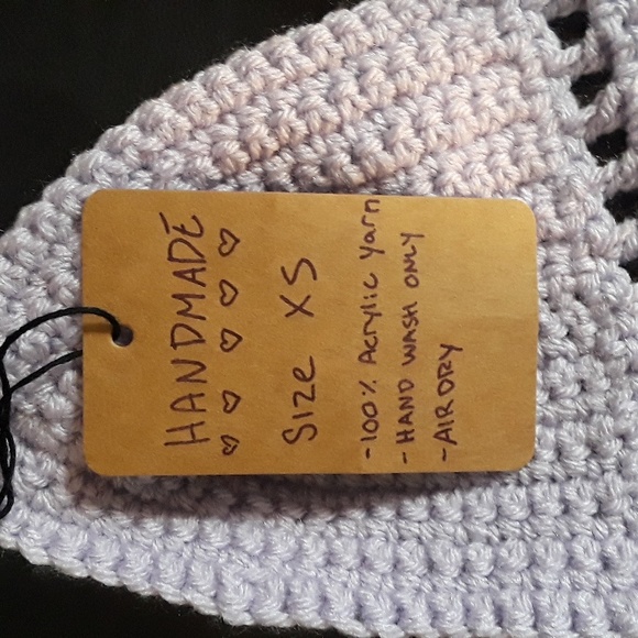 Handmade Lavender Crochet Brallete Size XS - Picture 3 of 3